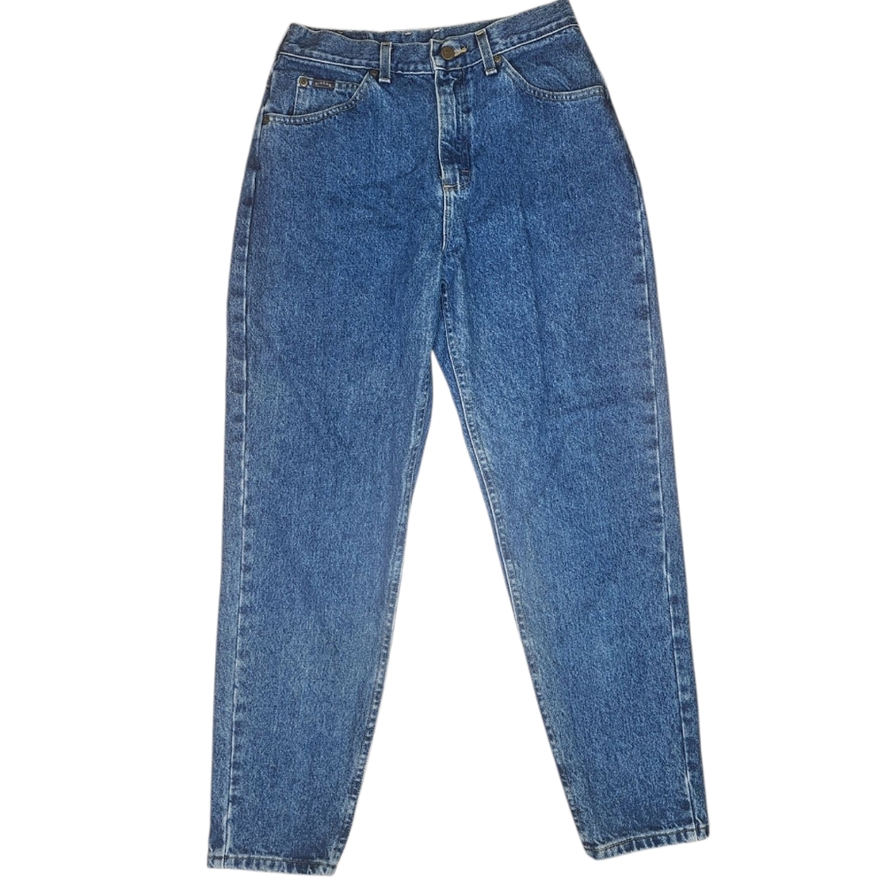 Vintage 90s Riders by Lee High Waist Tapered Mom Jeans 8 Petite 100% Cotton